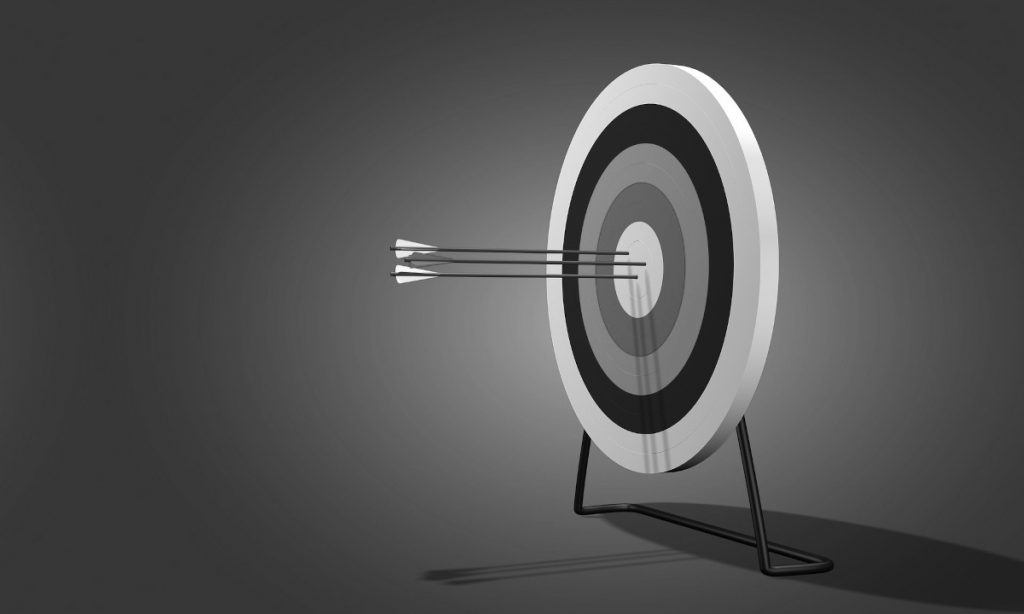 Photo of a target representing an operational goal